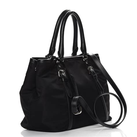 prada tessuto soft calf nero|PRADA Tessuto Nylon Soft Calf Tote Nero Black .